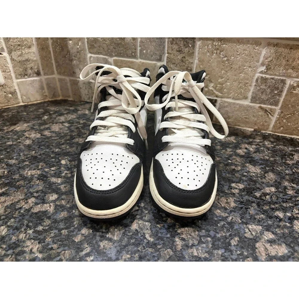 Air Jordan 1 Mid SE Toddler Shoes Mint Green Black White